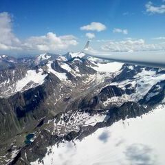 Flugwegposition um 14:19:16: Aufgenommen in der Nähe von Gemeinde St. Sigmund im Sellrain, Österreich in 3600 Meter